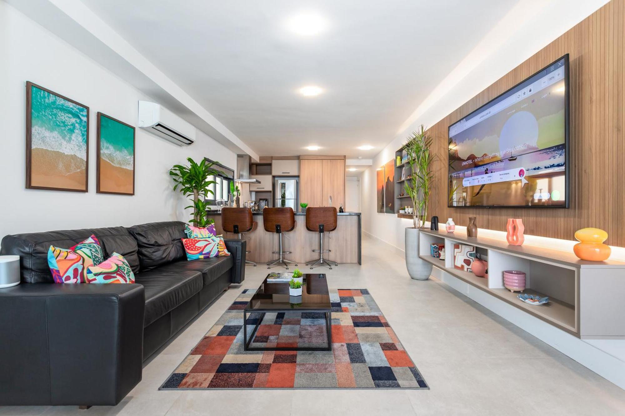 Unhotel - Luxuosos Na Atlantica A Beira-mar, Copacabana 公寓